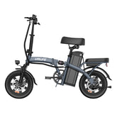 Electric Bike URLIFE F1L  - 250W Motor 48V 7.5Ah Battery 14 Inch Tires Disc Brakes-Gray